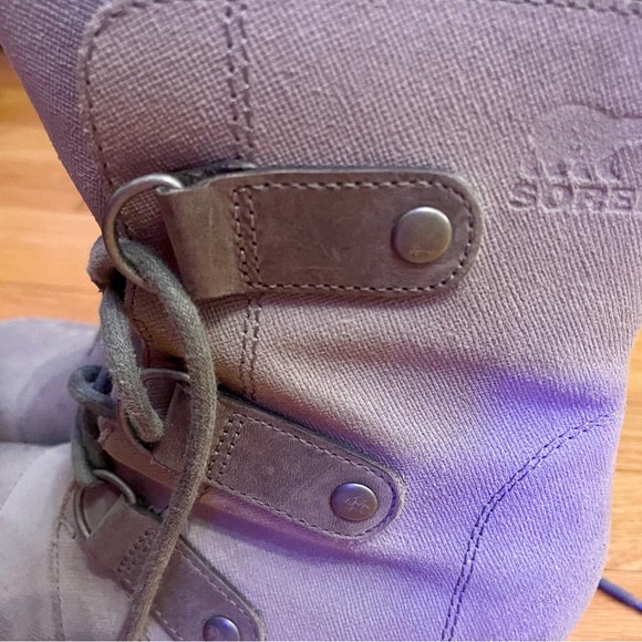 Women's Sorel Gray Chic Lace-Up Ankle Boots Size 5.5 - Picture 9 of 16